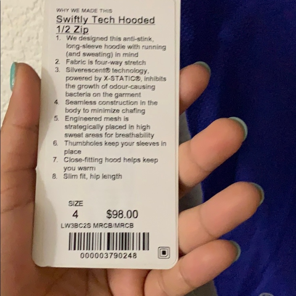 Lululemon Swiftly tech hooded zip - Picture 3 of 4